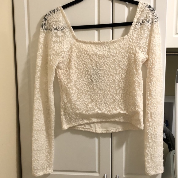 Abercrombie lace crop top - Picture 3 of 4